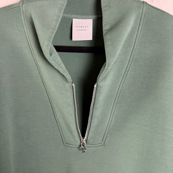 Varley Davidson Sweat Half Zip Sweatshirt M Cila Green VAR01080 - Picture 6 of 15